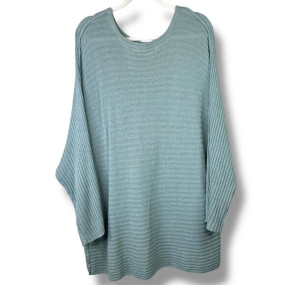 Free People Beach Swaying Palm Imogene Knit Oversized Lounge Sweater Medium - Picture 6 of 8